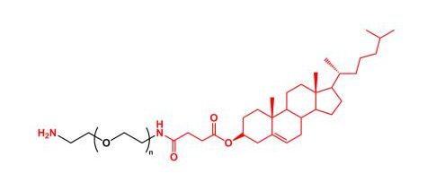 氨基聚乙二醇胆固醇 NH2-PEG-Cholesterol