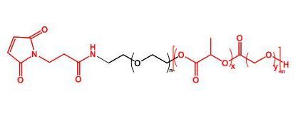 聚乳酸-羟基乙酸共聚物聚乙二醇马来酰亚胺 PLGA-PEG-MAL