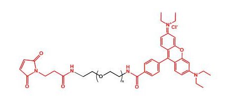 罗丹明聚乙二醇马来酰亚胺 Rhodamine-PEG-MAL
