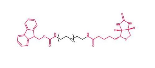 芴甲氧羰基聚乙二醇生物素  Fmoc-NH-PEG-Biotin