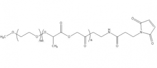甲基聚乙二醇聚（L-丙交酯-共乙交酯)-马来酰亚胺, mPEG-PLGA-MAL