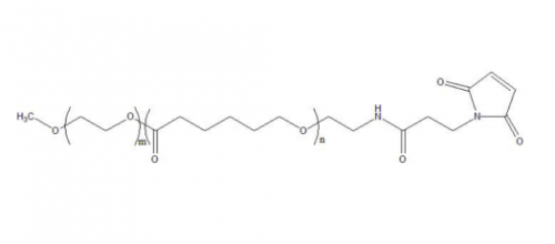 甲氧基聚乙二醇聚己内酯马来酰亚胺，mPEG-PCL-MAL