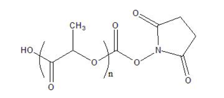HO-PLLA-NHS，端活性酯左旋聚乳酸，活性酯化PLLA