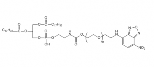 DSPE-PEG-NBD,磷脂-聚乙二醇-硝基苯恶二唑