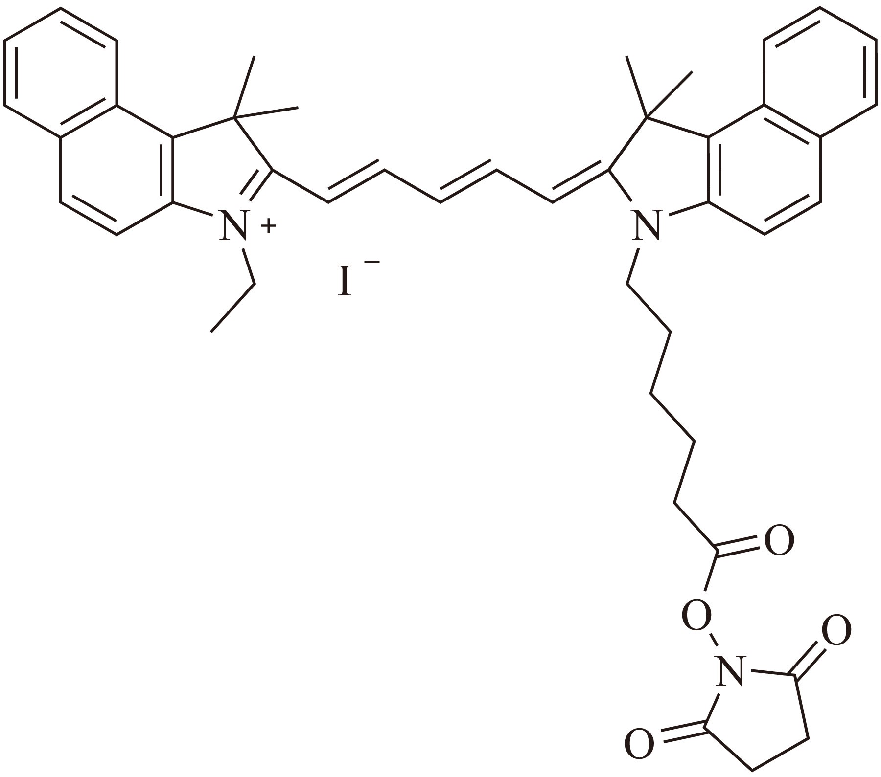 Sulfo-Cy5 bis-SE（Sulfo-Cy5双琥珀酰亚胺酯） 货号:               C5089  规格:               1mg